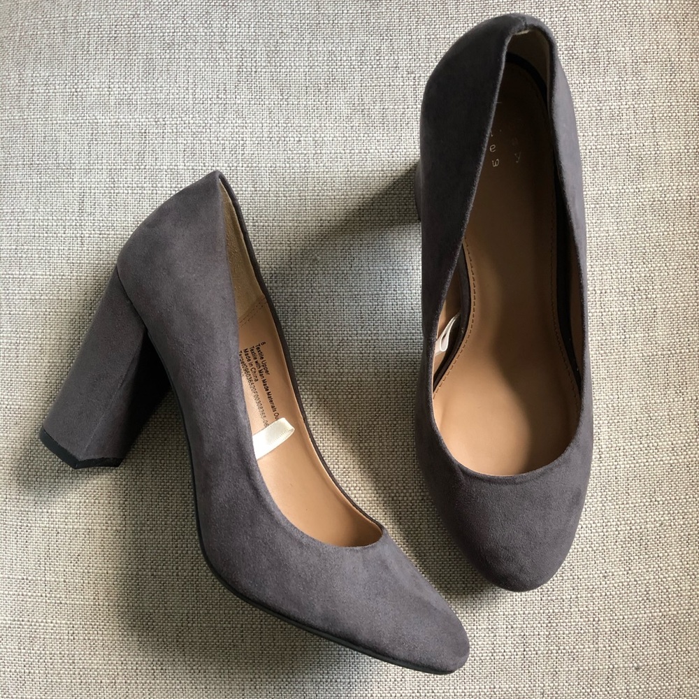 A New Day -  Textured Grey Heel - 8
